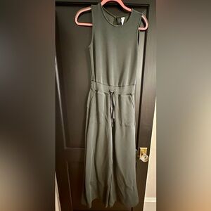 SPANX AirEssentials Olive Sleeveless Jumpsuit - XS